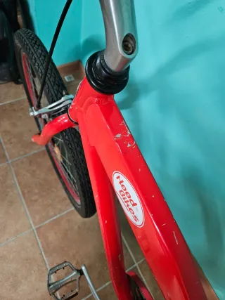 Bicicleta Fixed Cruiser Hood Bikes Roja