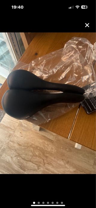 Sillín Bici Protección Prostático Negro Ajustable