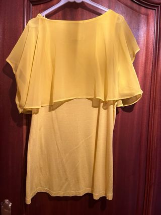 Blusa Zara Amarilla Talla S/36