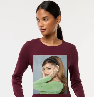 Camiseta manga larga con estampado