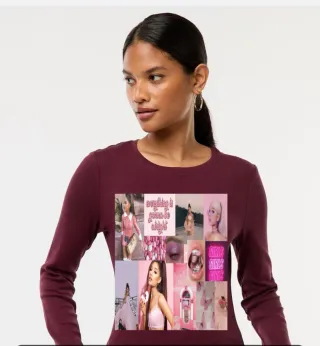 Camiseta manga larga con estampado