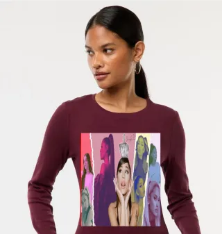 Camiseta manga larga con estampado