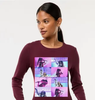 Camiseta manga larga con estampado