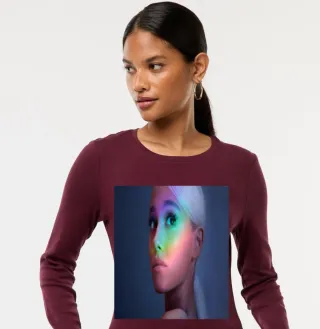 Camiseta manga larga con estampado