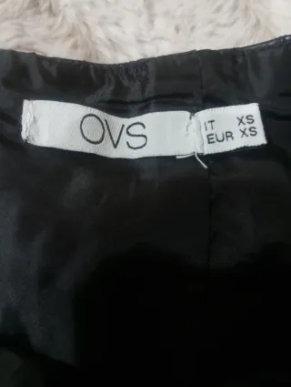 Gonna finta pelle pitonata nera XS