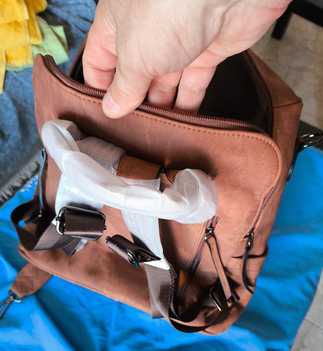 Mochila y Bolso Hombro Mujer PU Rosa