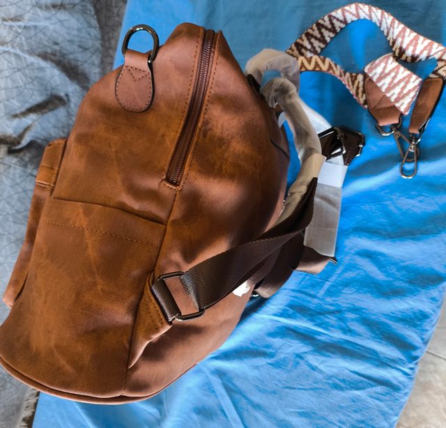 Mochila y Bolso Hombro Mujer PU Rosa