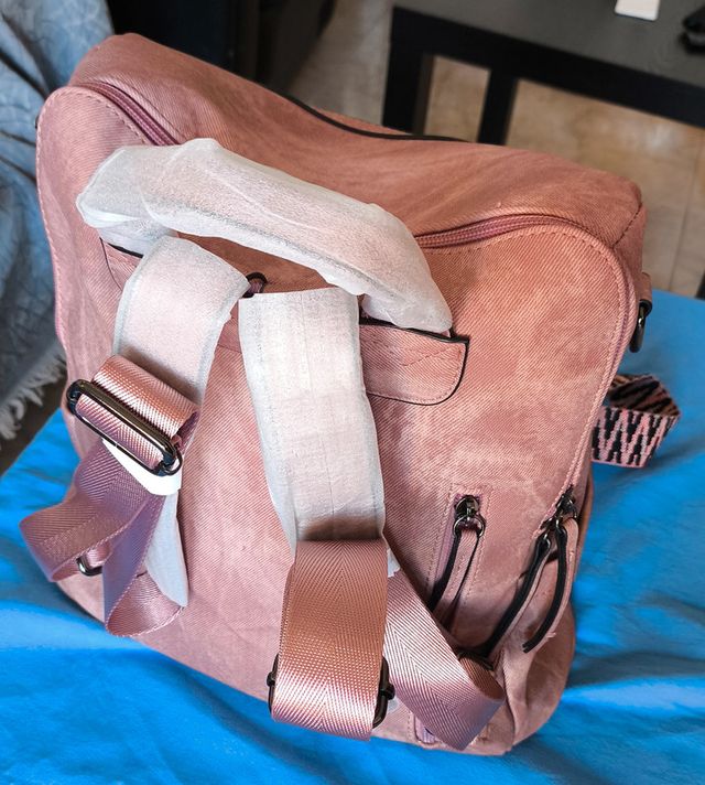 Mochila y Bolso Hombro Mujer PU Rosa