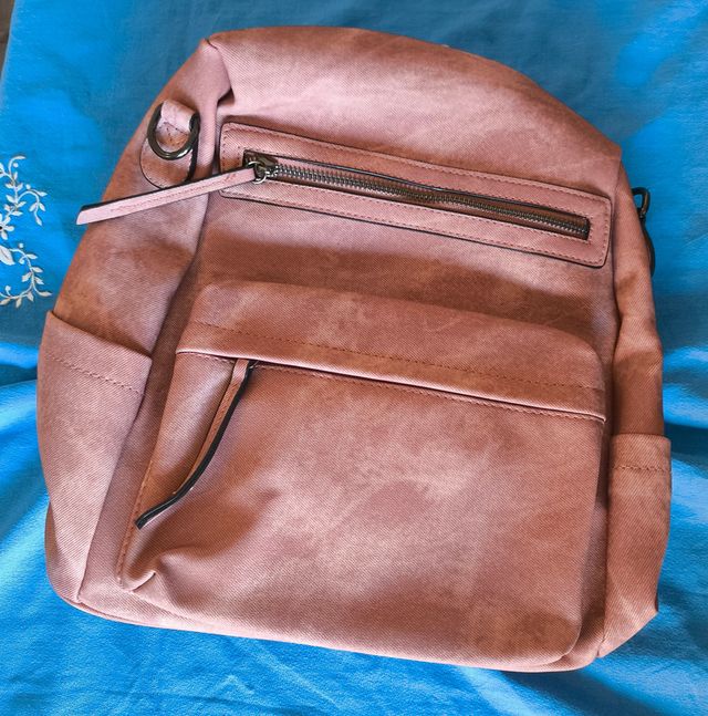 Mochila y Bolso Hombro Mujer PU Rosa