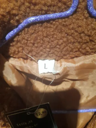 Abrigo de mujer marrón talla única