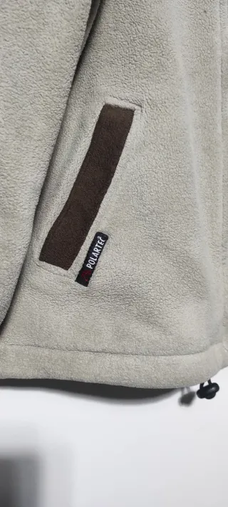 Chaqueta Polar Rox polartec Beige y Marrón