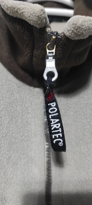 Chaqueta Polar Rox polartec Beige y Marrón