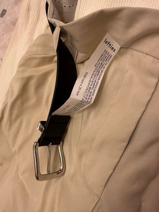 Conjunto suéter y pantalón beige S