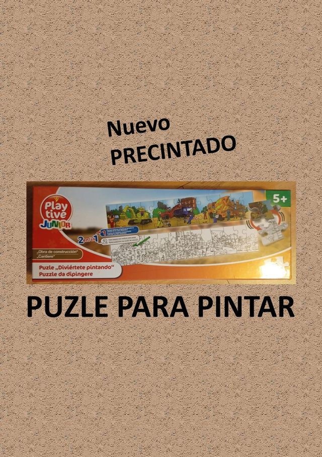 Puzzle 2 en 1 para pintar Nuevo