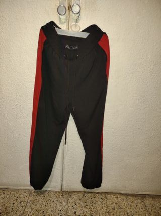 Pantalón Zara Mujer Negro y Rojo