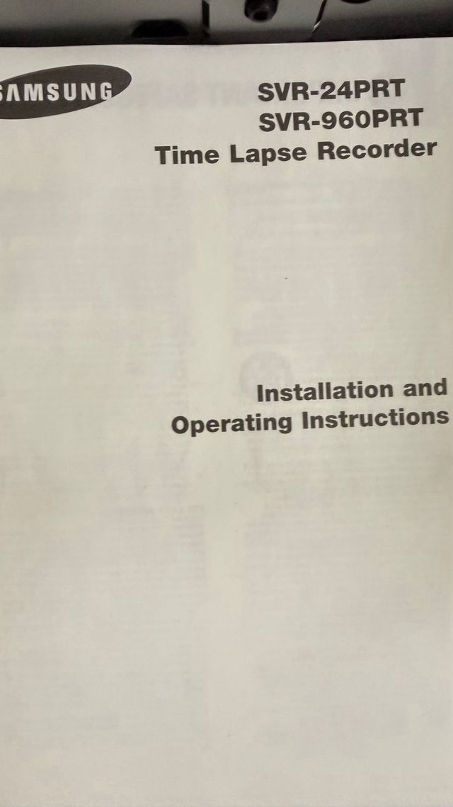 Grabadora Samsung SVR-24PRT / SVR-960PRT nuevo en