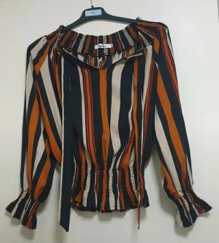 Blusa Papillonne Rayas Talla XL