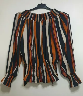 Blusa Papillonne Rayas Talla XL