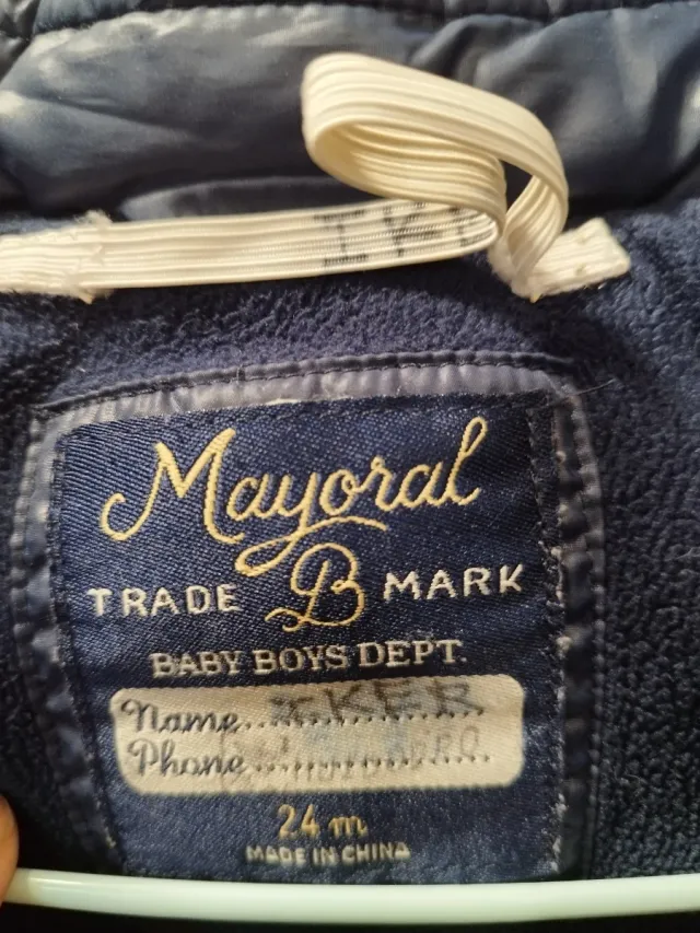 Abrigo invierno niño. Mayoral. 24 meses.