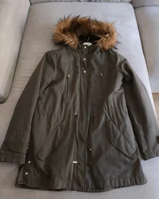 Lote Abrigo Zara con 2 Cadenas de Plata