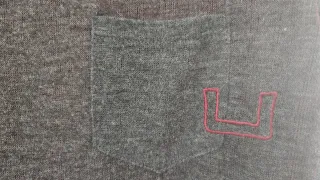 Adolfo Dominguez Camiseta Gris y Roja Talla M