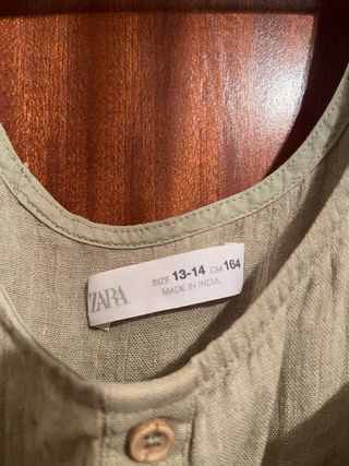 Vestido de verano verde tirantes