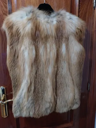 Chaleco Piel Zorro Canadiense Mujer