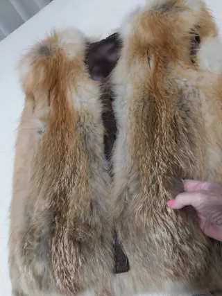 Chaleco Piel Zorro Canadiense Mujer