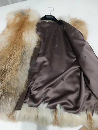 Chaleco Piel Zorro Canadiense Mujer