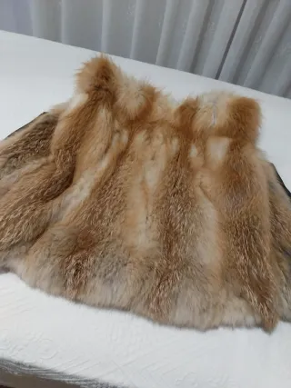 Chaleco Piel Zorro Canadiense Mujer