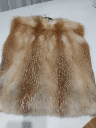 Chaleco Piel Zorro Canadiense Mujer