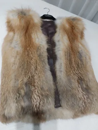 Chaleco Piel Zorro Canadiense Mujer