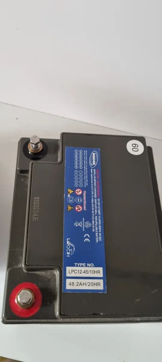 2 Baterías Gel 48.2AH 12V