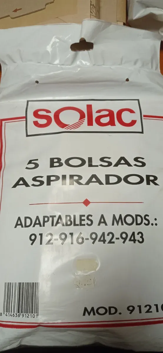 Solac 5 Bolsas Aspirador Adaptables