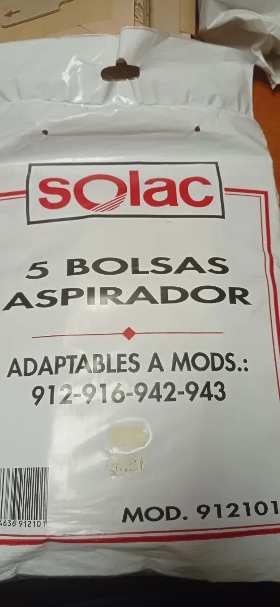 Solac 5 Bolsas Aspirador Adaptables