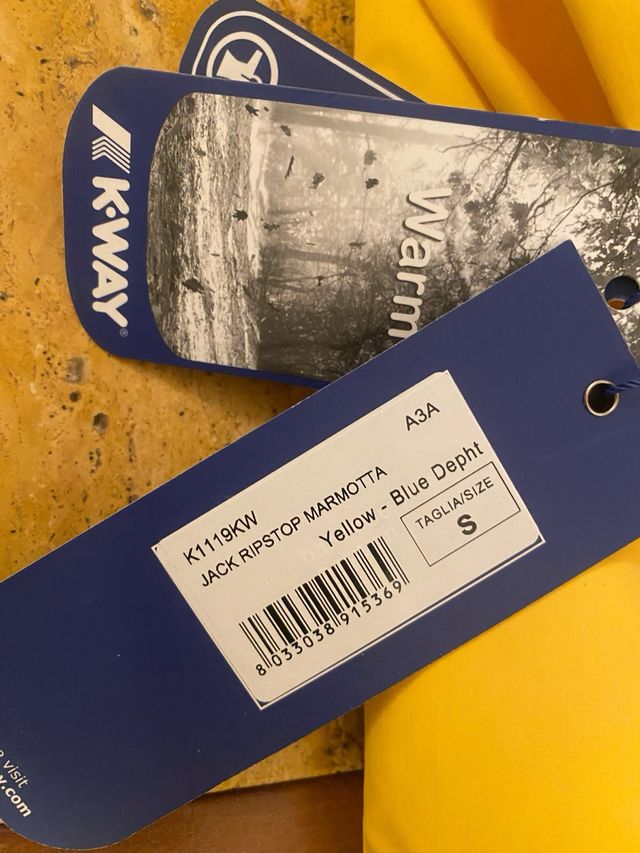 K-WAY Giubbotto Jack Ripstop Marmotta NUOVO