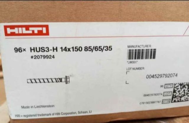 TORNILLOS HILTI DE 14X150