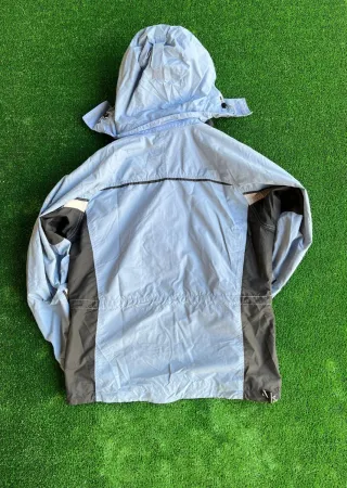 Abrigo Columbia Azul Claro Logo Bordado