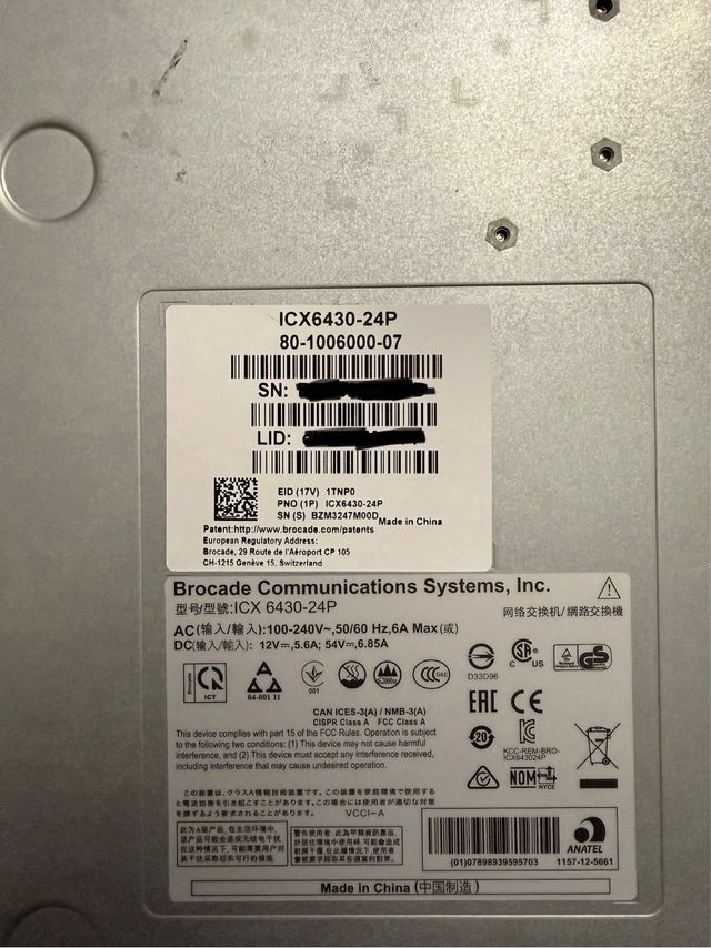 Switch Brocade ICX6430-24P – 24x PoE+ Gigabit Pro