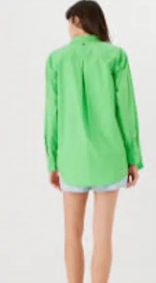 Blusa García verde manga larga XL