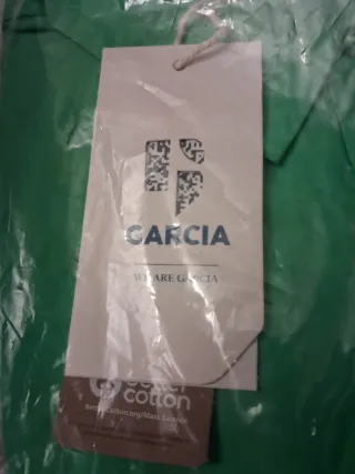 Blusa García verde manga larga XL