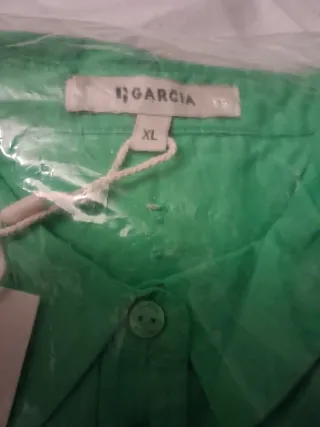 Blusa García verde manga larga XL