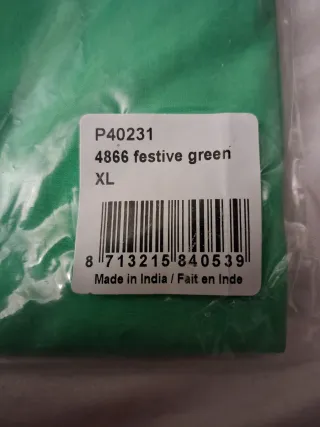 Blusa García verde manga larga XL