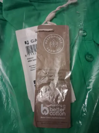 Blusa García verde manga larga XL