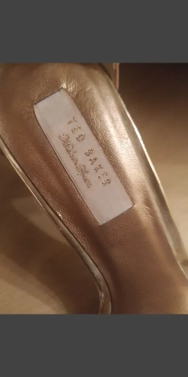 SANDALIAS TED BAKER ROSA COBRE LAZO T. 38.5