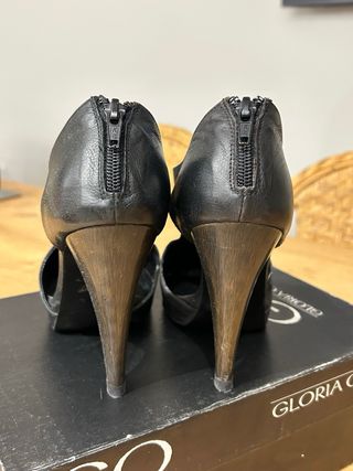 Zapatos Gloria Ortiz Tacon Negro Talla 38