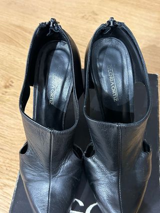 Zapatos Gloria Ortiz Tacon Negro Talla 38