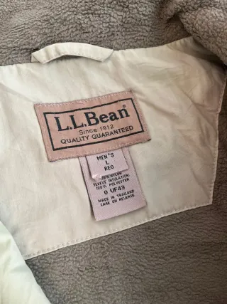 Chaqueta L.L. Bean Beige/Gris Bordada
