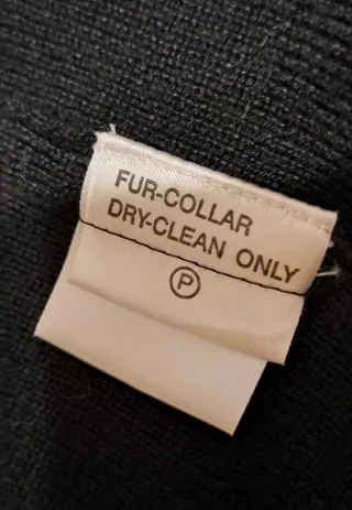 Giacca nera Biaggini con pelliccia M