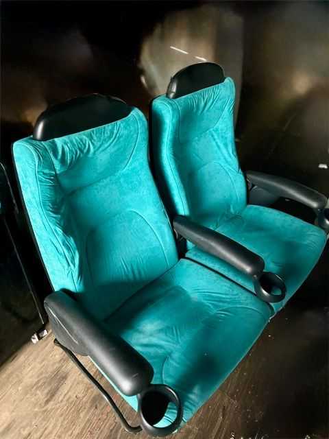 Butacas de cine/teatro color turquesa